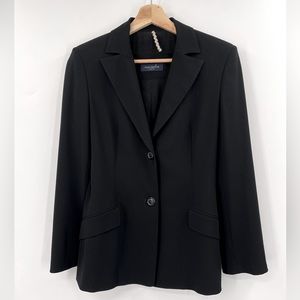 Piazza Sempione Blazer US Size 2 Piazza Sempione Black Wool Stretch Blazer